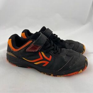 Artengo Kids Black and Orange Sneakers